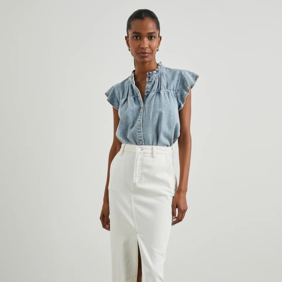 Rails Ruthie Top Light Acid Wash - Picture 1 of 13